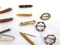 (34) Victorian Miniature Bar Brooches