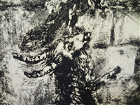 Marc Chagall The Fox and The Ram Etching Plate 31/200