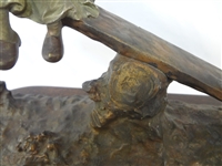 Joseph D'Aste (Italian 1881-1945) Bronze Dutch Children See Saw
