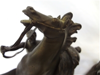 Pair Marley Horses Bronze After Guillaume Coustou (French 1677-1746)
