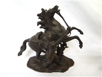 Pair Marley Horses Bronze After Guillaume Coustou (French 1677-1746)