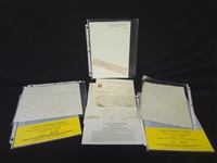 (4) Civil War Documents: Letters, Drummer Boy Signature, Promissory Note