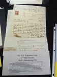 (4) Civil War Documents: Letters, Drummer Boy Signature, Promissory Note