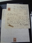 (4) Civil War Documents: Letters, Drummer Boy Signature, Promissory Note