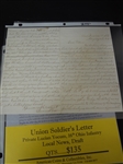 (4) Civil War Documents: Letters, Drummer Boy Signature, Promissory Note