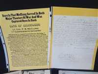 (8) Civil War Documents: Checks, War Record, GAR Discharge, Postcard, Others