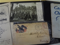 (8) Civil War Documents: Checks, War Record, GAR Discharge, Postcard, Others