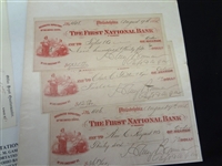 (8) Civil War Documents: Checks, War Record, GAR Discharge, Postcard, Others