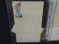 (7) Civil War Documents: Muster Roll, Bugler Certificate, Tax Documents, Letters, Discharge, Others