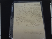 (7) Civil War Documents: Muster Roll, Bugler Certificate, Tax Documents, Letters, Discharge, Others