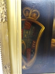 Charles I Equestrian Portrait Oil on Canvas 18th century copy after Van Dyck in Stunning Gilt Frame