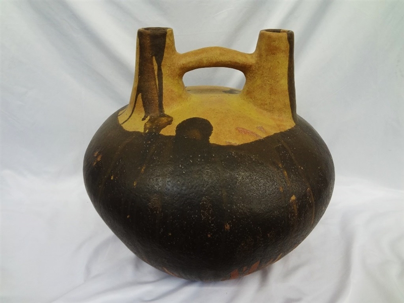 Oversize Large Handled Pottery Vessel