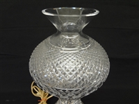 Waterford Crystal Large 14 Inch Inishmaan Alana Hurricane Electric Table Lamp