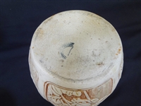 (3) Weller Pottery Clinton Ivory Bowl and Vases 1914