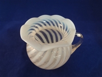 Northwood Spanish Lace Vase and 2 Other Opalescent Glass Pieces