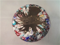 (2) Murano Millefiori Scattered Canes Paperweights