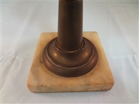 Lincoln Drape Glass Whale Oil Lamp Original Double Camphene Burner
