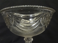 EAPG Lincoln Drape Glass Open Compotes