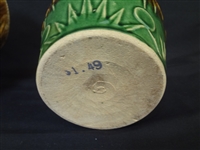 (2) Robinson-Ransbottom Jardiniere and Matching Small Planter