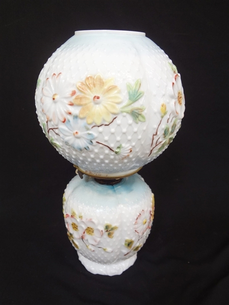 Consolidated Glass Co. "Cosmos" Banquet Lamp