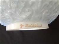 Consolidated Glass Co. Cosmos Banquet Lamp