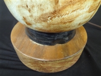 Mid Century Modern Cityscape Table Lamp Signed