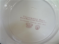 (4) Wedgwood Creamware China Chargers Wesleyan College in Cleveland, Ohio