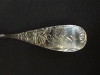 Sterling Silver Serving Fork and Spoon Shofield Co. Baltimore Rose