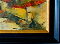 Bulgarian Oil Painting on Masonite Nessebar 1990