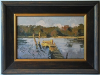 Mark Kremer (Russian 1928) Oil On Board Gangway Bridges 1980