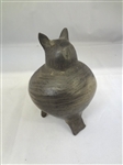 South American Ocarina Clay Pottery Cat Whistle