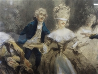 Vicente Garcia de Paredes (Spanish 1845-1903) Lithograph Gilt Frame