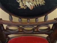 Hunzinger Walnut Padded King Chair