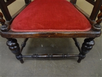 Hunzinger Walnut Padded King Chair