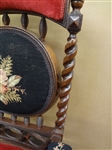 Hunzinger Walnut Padded King Chair
