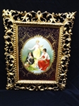 Royal Vienna Hand Painted Portrait Plaque "Die Drei Parzen" The Three Fates Signed Bernard