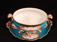 Tiche Porcelain Tureen and Underplate Signed F. Sanvito