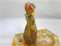 Style of Hans Keck Bronze Dutch Girl 