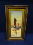 Original Watercolor Painting F.D. Barton "Sunset"