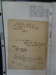 (8) Civil War Prisoner of War Documents Signatures: Johnson's Island