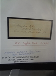 (8) Civil War Prisoner of War Documents Signatures: Johnson's Island