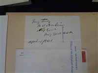 (5) Civil War General Autographs/Cut Signatures