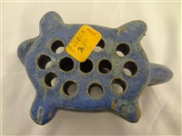 (7) Figural Flower Frogs: Fulper, Majolica, Japan