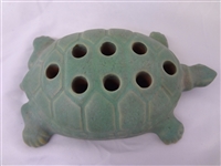 (7) Figural Flower Frogs: Fulper, Majolica, Japan
