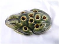 (7) Figural Flower Frogs: Fulper, Majolica, Japan