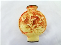 (2) Carved Snuff Bottles