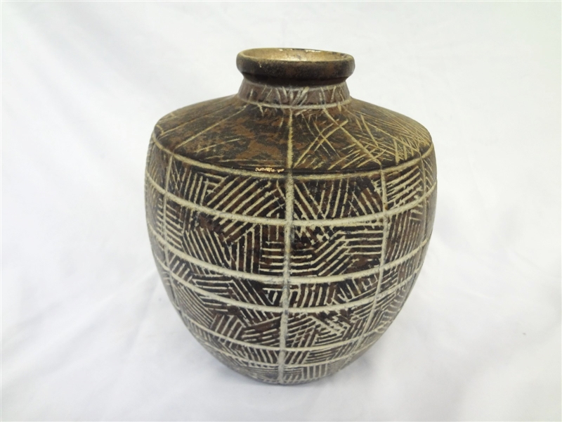 Large Pottery Vessel in the Style of Claude Conover