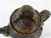 Majolica Lizard Tea Pot