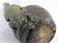 Majolica Lizard Tea Pot