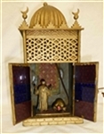 Cold Painted Bronze Arabic Mosque Lamp Bergman Style